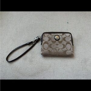 Coach Tan Wristlet